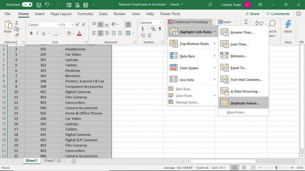 Come Rimuovere I Duplicati In Excel Comeaprire Blog 9023