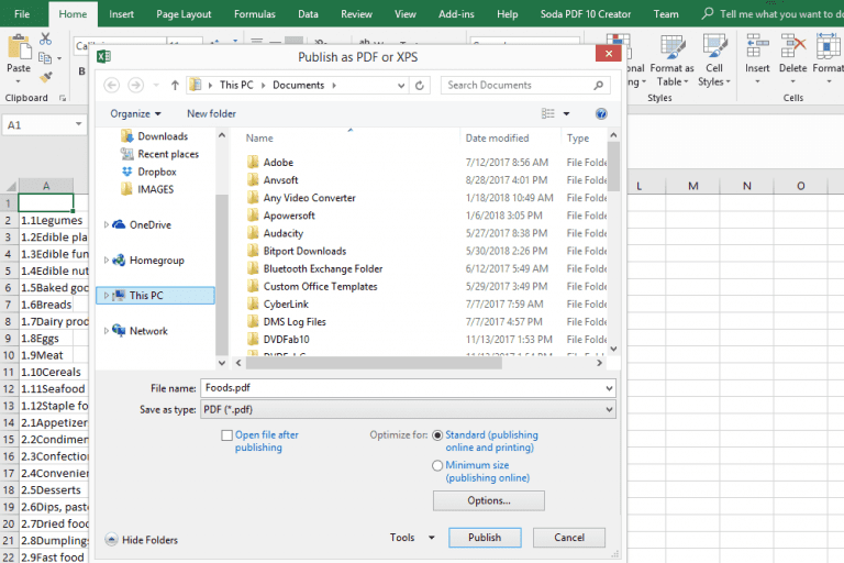 Come Convertire Excel Xlsx E Xls In Formato Pdf Comeaprire Blog 9071